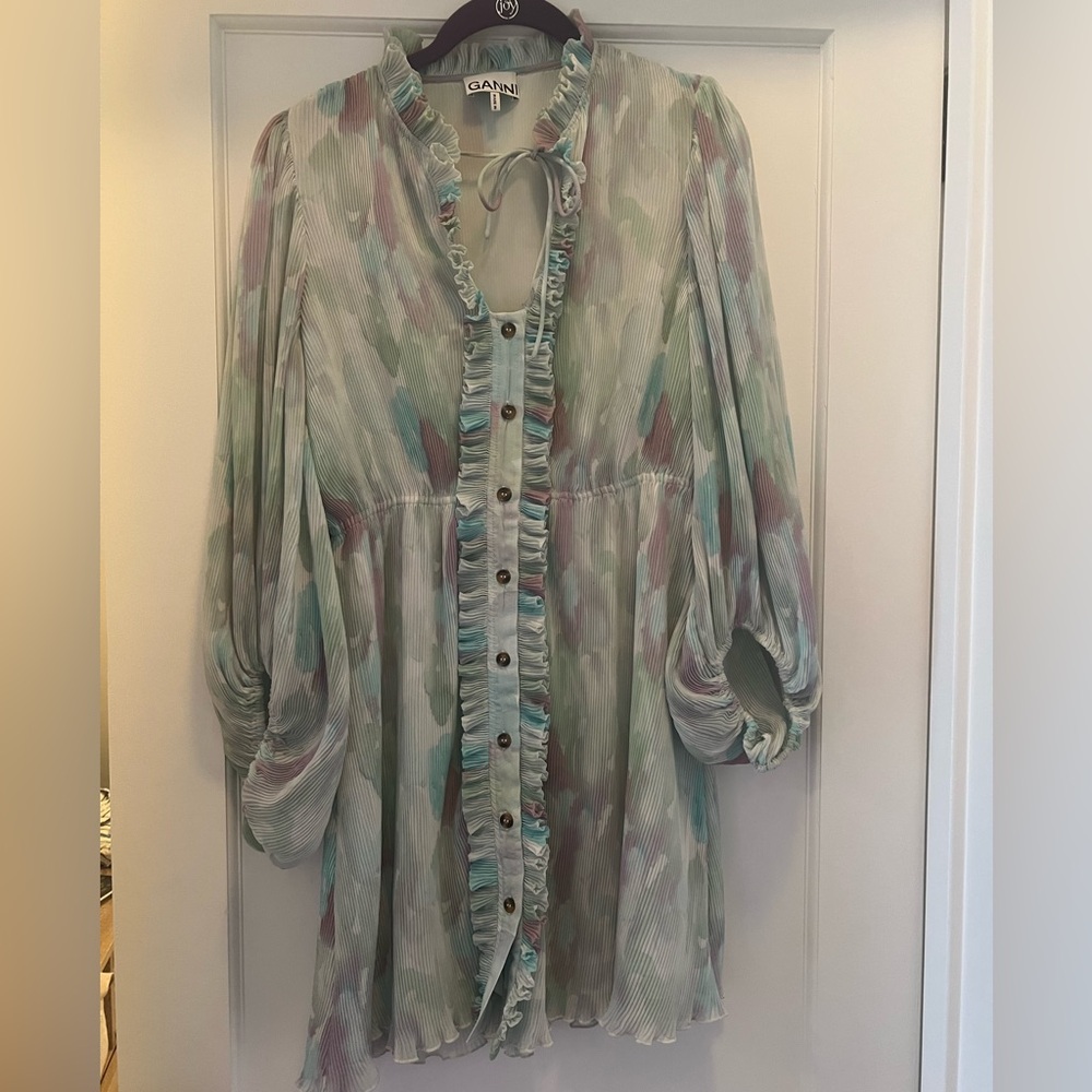 Ganni Micro Pleat Dress - Picture 8 of 8